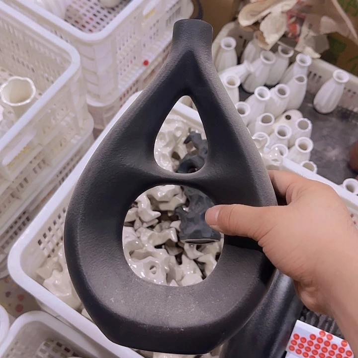 瓷片微瑕北欧福利黑27厘米一个