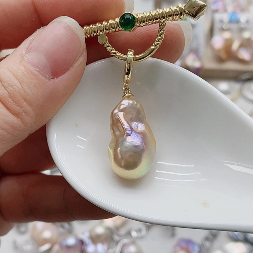 【闪购商品】淡水珍珠耳饰银S925镶嵌