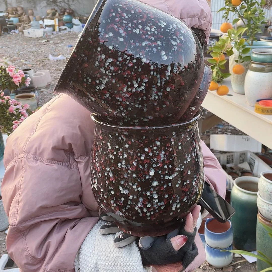 红陶王嫂花盆0204-565