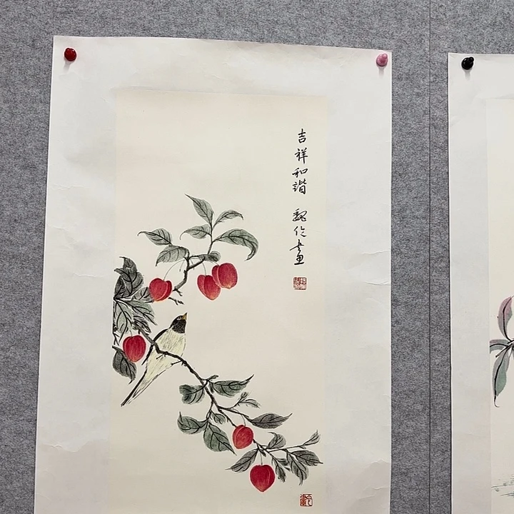 国画花鸟等图案和造型各