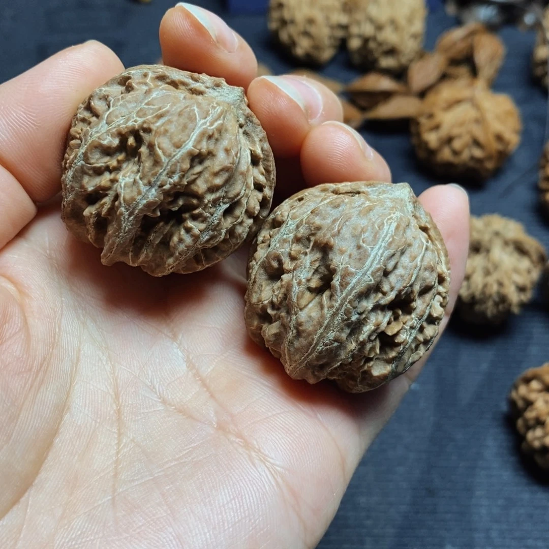 文玩核桃吊坠八棱34