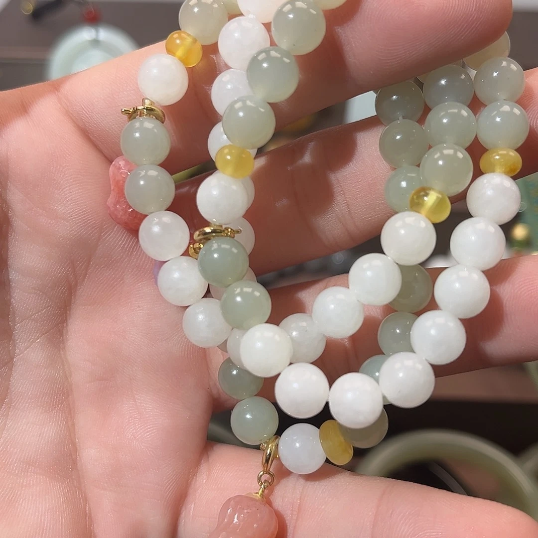 和田玉未镶嵌手链和田玉手串（随机发，拍一发一）