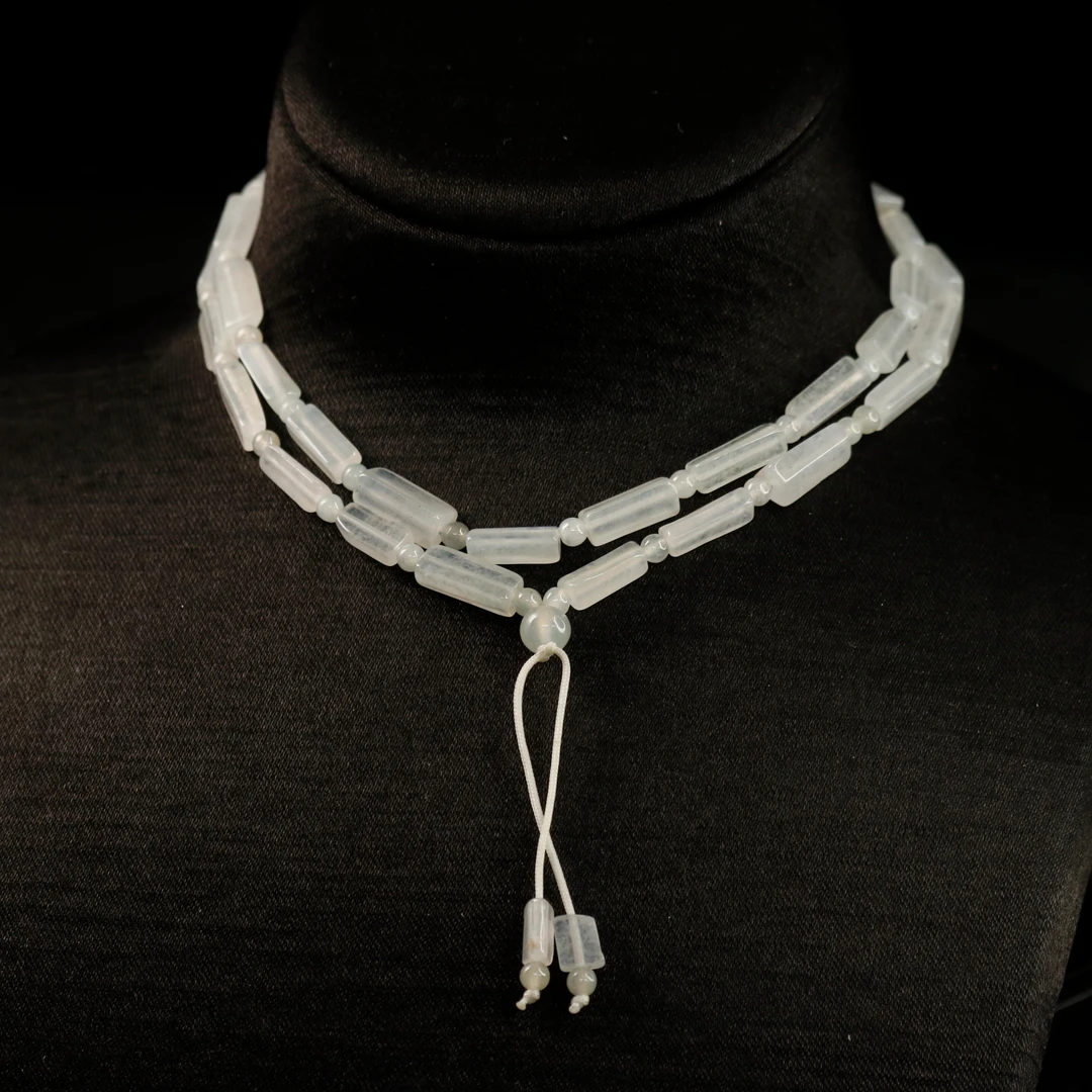 FC27天然缅甸A货桶珠珠链/500284/保利厦门拍卖