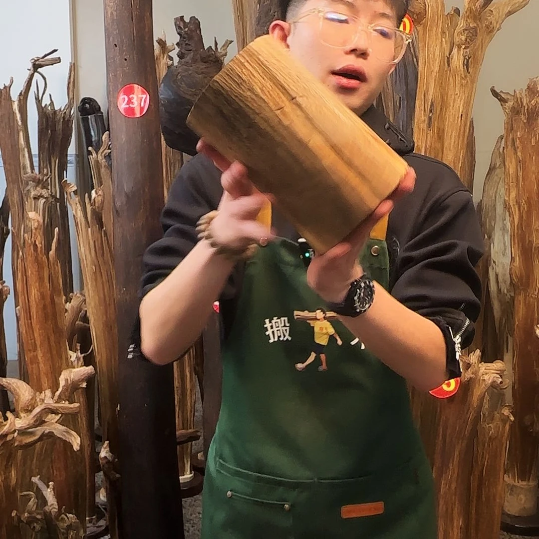 沉香摆件天然沉香原木摆件➕底座