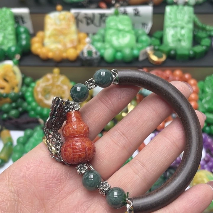 翡翠未镶嵌手链手链58