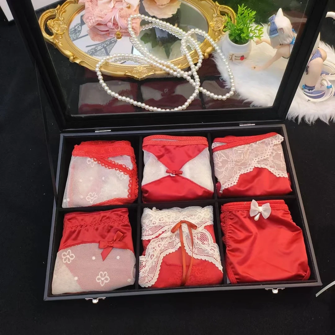 (A10件福利）【轻奢混搭】法式无痕蕾丝性感女士内裤