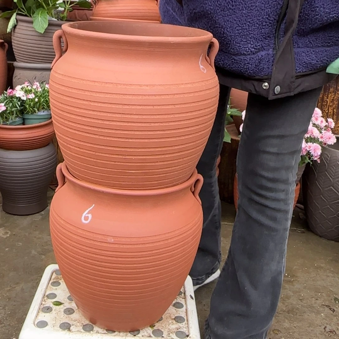 紫砂花盆口25高30宜兴紫砂