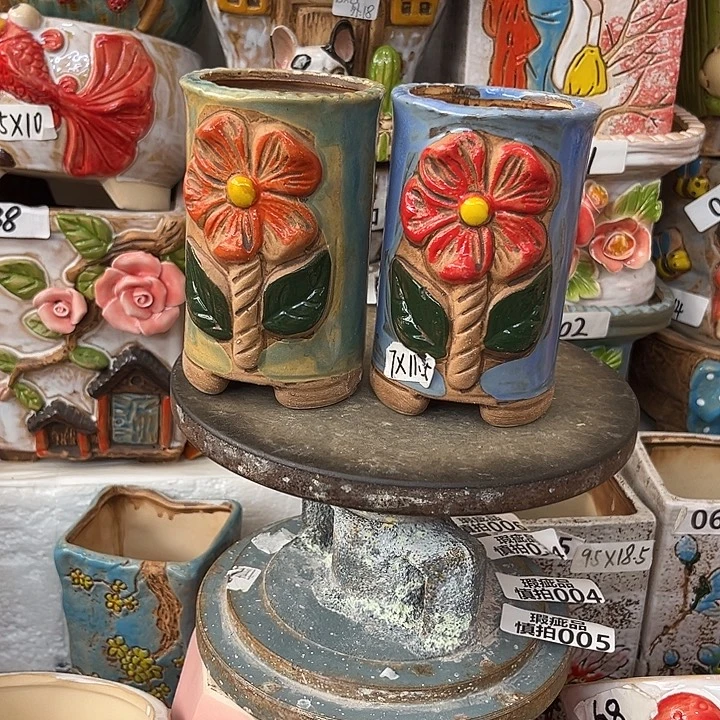 粗陶材质多肉花盆