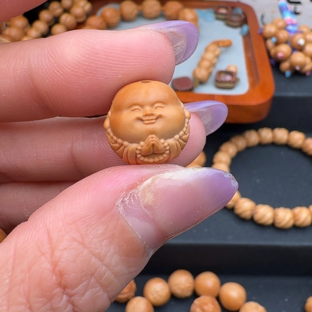 吊坠猴头核桃弥勒单粒