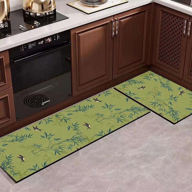 新中式厨房吸水地垫硅藻泥软垫速干地垫