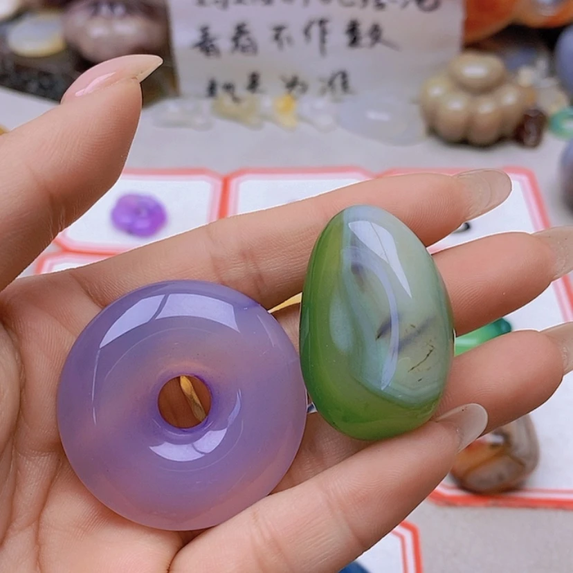 【闪购商品】未镶嵌玛瑙/玉髓珠宝半成品我****我