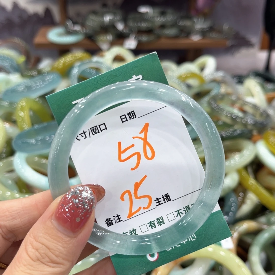 未镶嵌蛇纹石玉手镯手镯