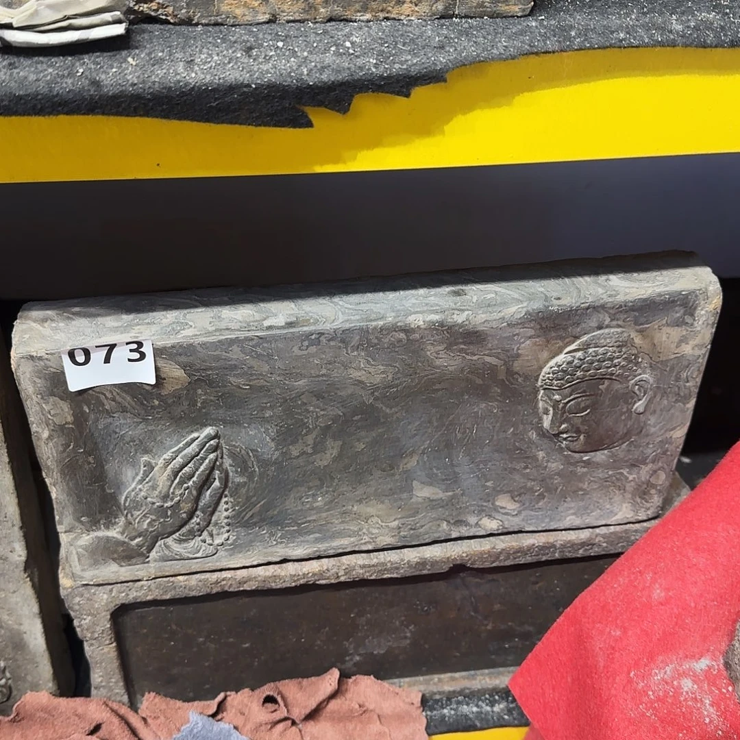 老砖茶台，砚台，画像砖