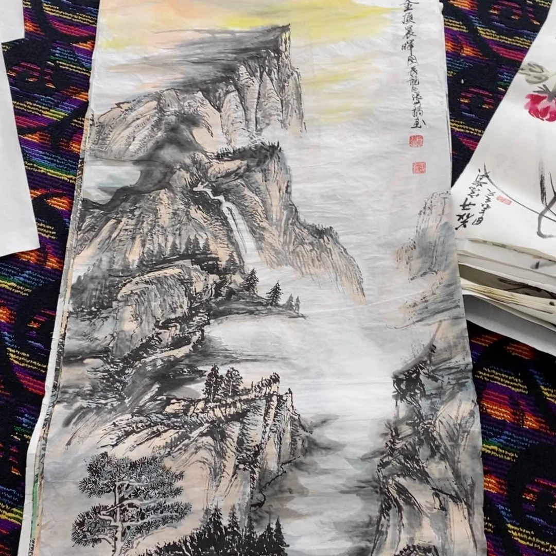 书法谢吉桥四尺山水