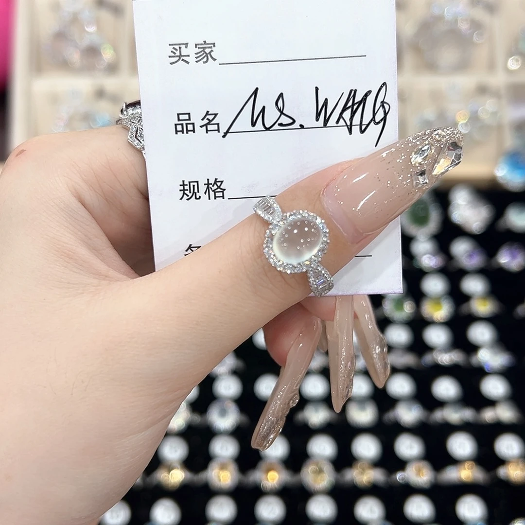M***G黄晶戒指银S925镶嵌
