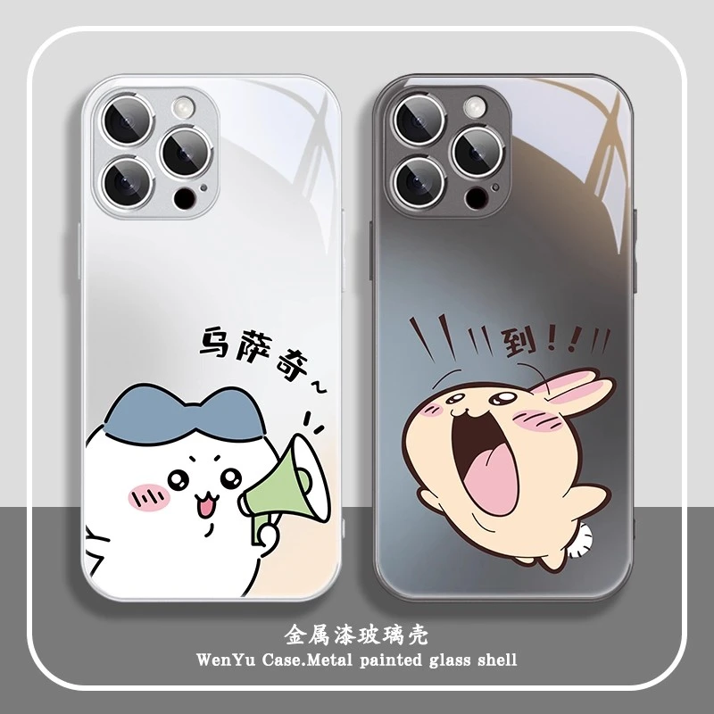 适用苹果16/华为pura80/小米15/vivo/oppo小八吉伊创意情侣手机壳