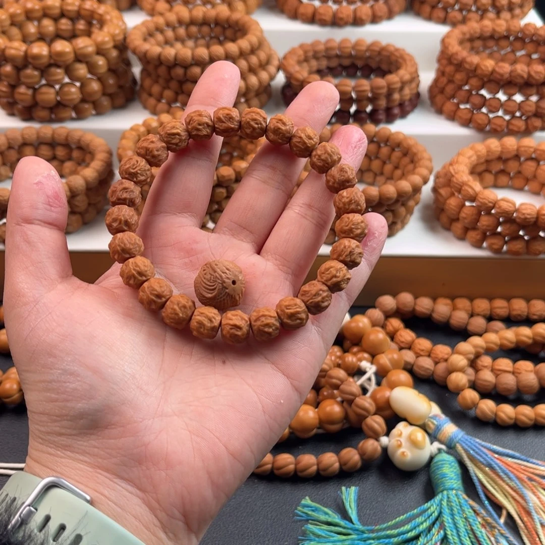 阿****猴头核桃手串全品无暇龙蛇之变➕雕刻配饰