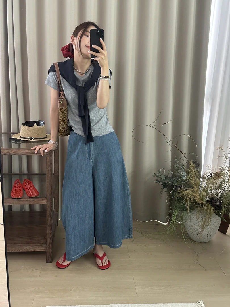 E206-E240十三橙女装 春夏新款百搭女上衣外套牛仔裤省心穿搭女装