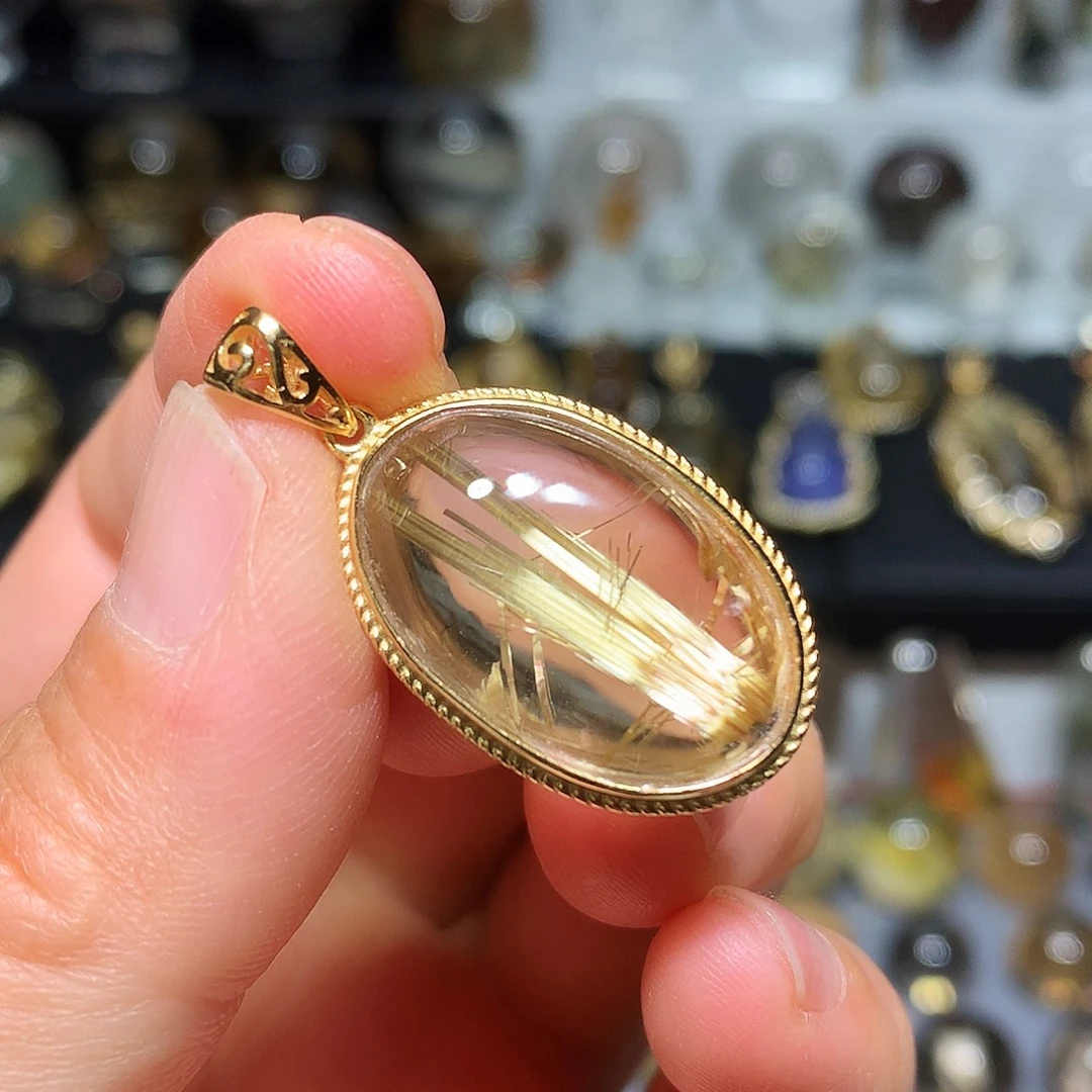 水晶银S925镀金镶嵌珠宝半成品定制款