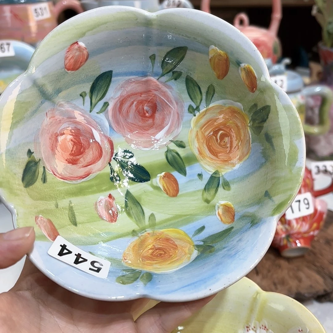 景德镇手绘高温釉下彩陶瓷茶具