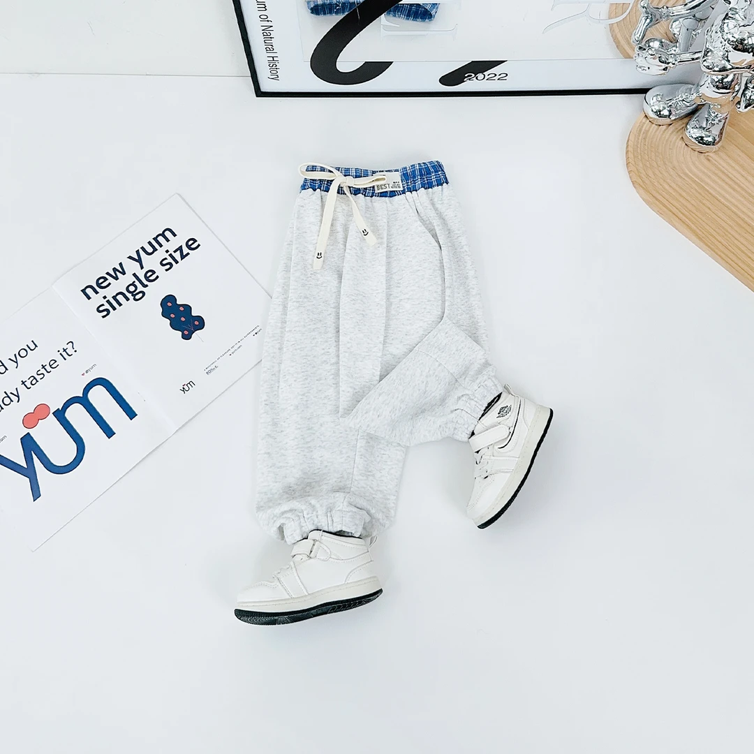 儿童裤子春秋款男童运动裤2025新款春装 WG28050-1 悠悠童话童装