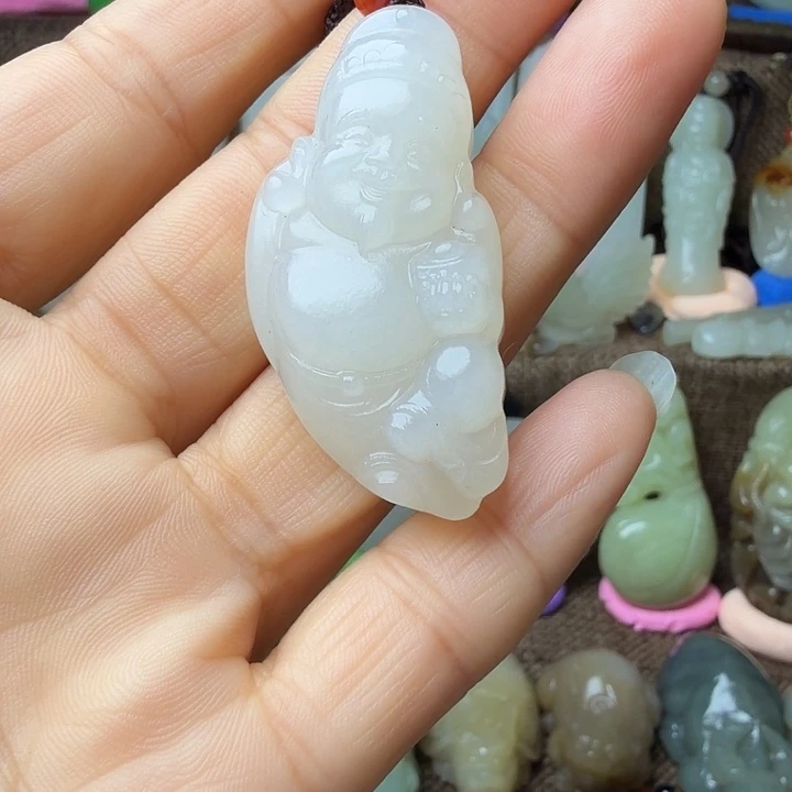 真***待和田玉（糖玉）未镶嵌挂件