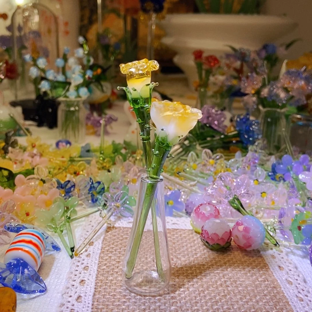 琉璃手工艺品金色