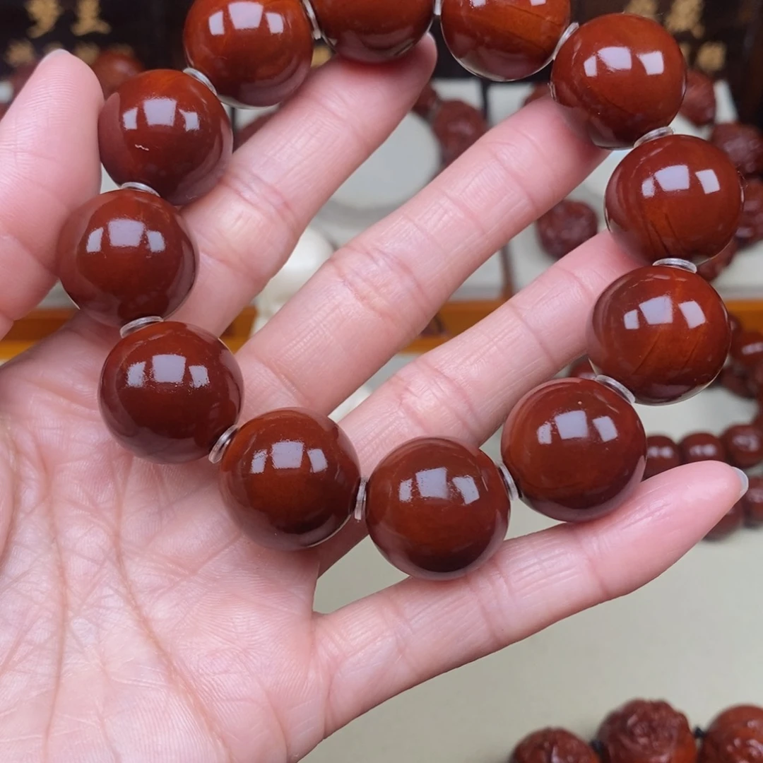 橄榄核吊坠胳****皮光珠，