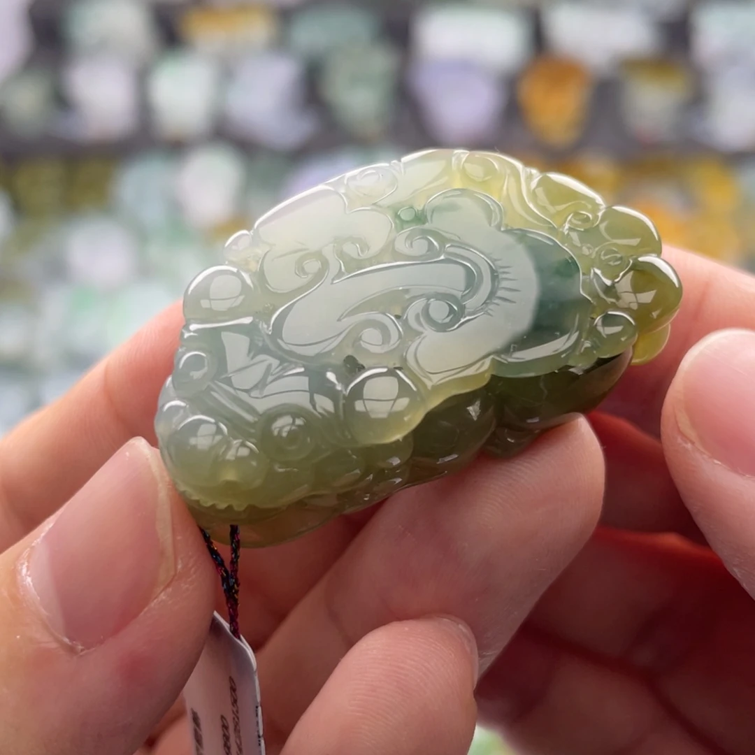 翡翠未镶嵌颈饰貔貅11