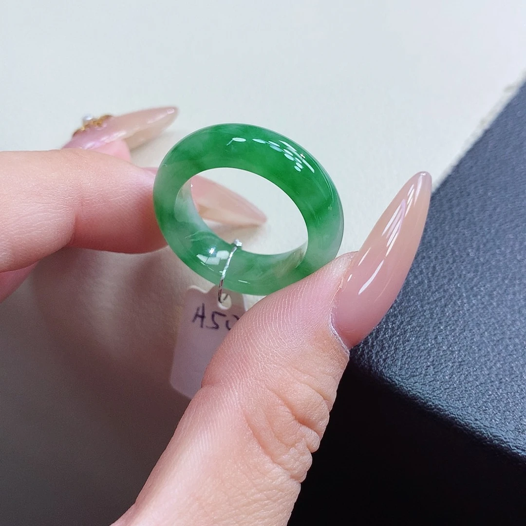 未镶嵌戒指翡翠14-15号