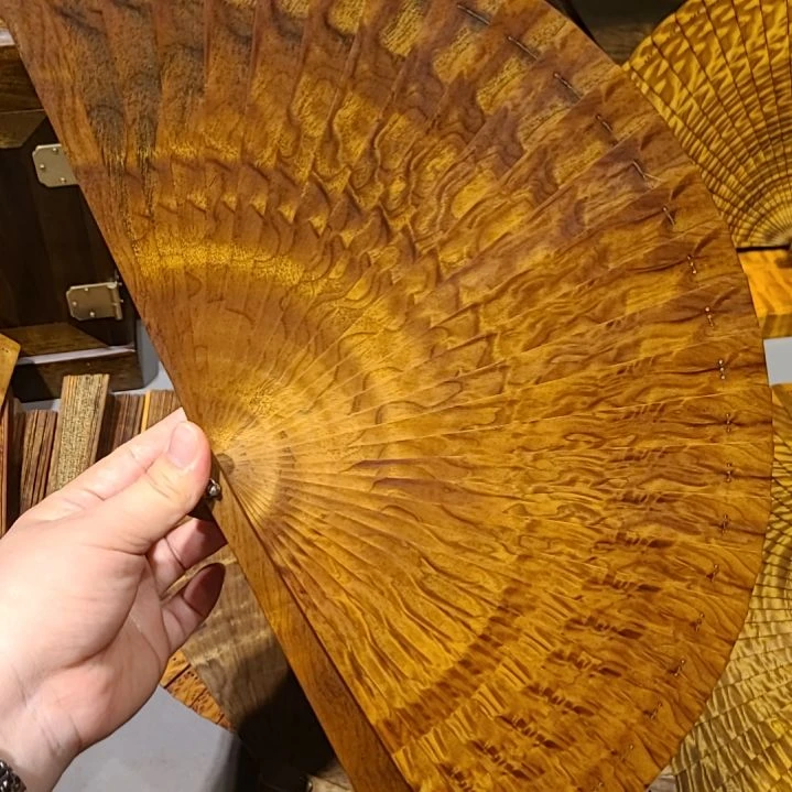 扇子21小叶桢楠金丝楠木苏扇