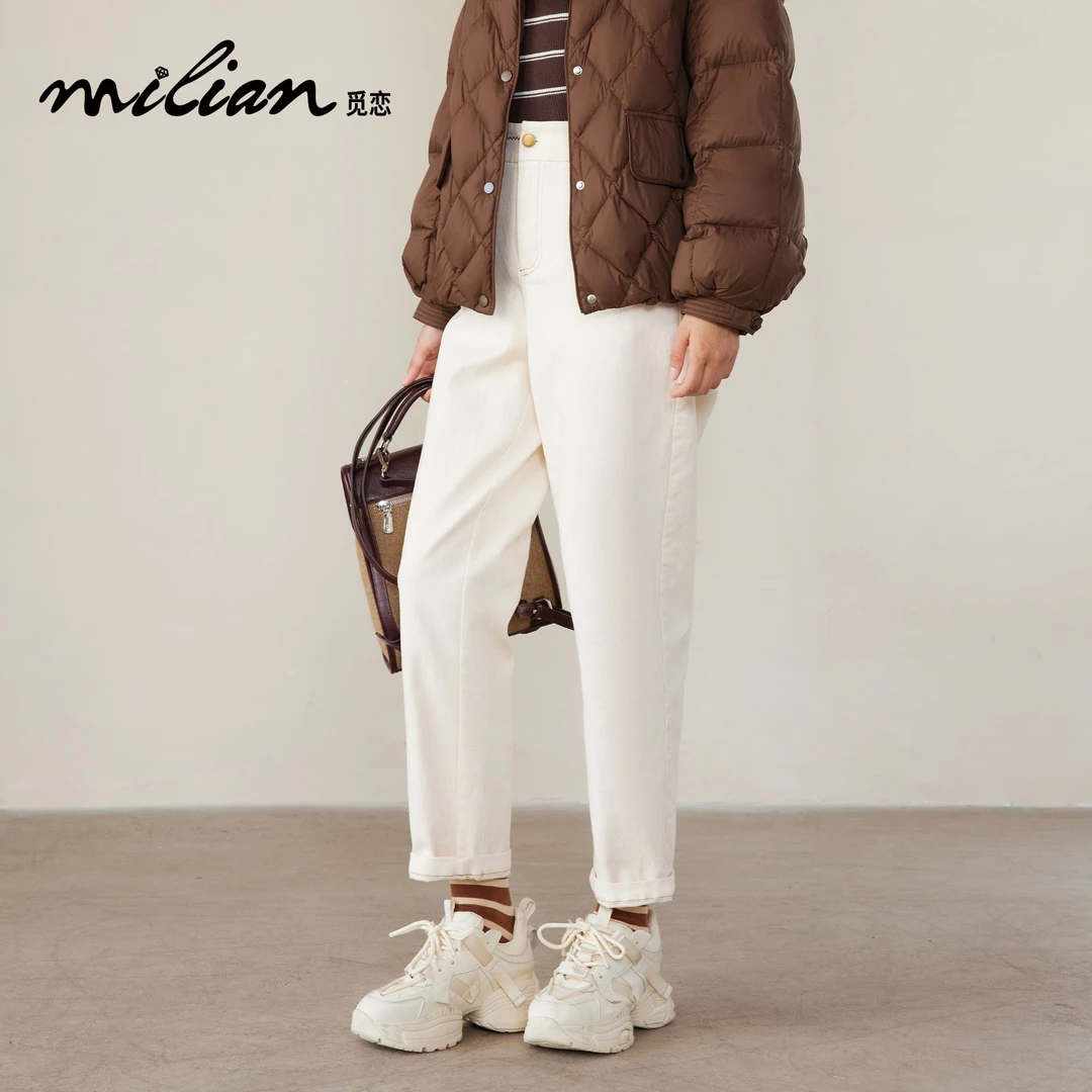 【加绒裤子】milian品牌女装线下实体冬款加绒保暖舒适高端时尚休闲