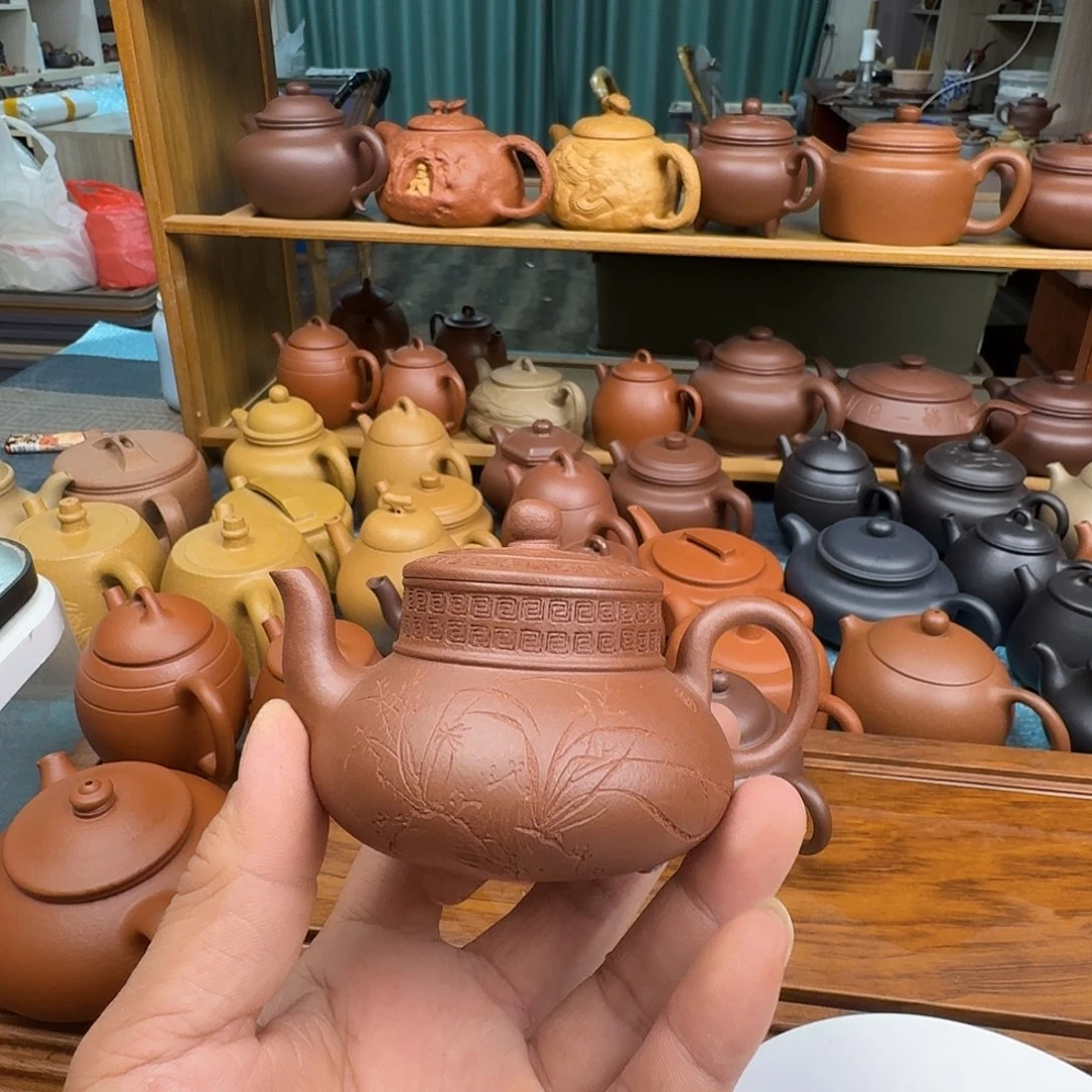 紫砂茶壶半手工制作