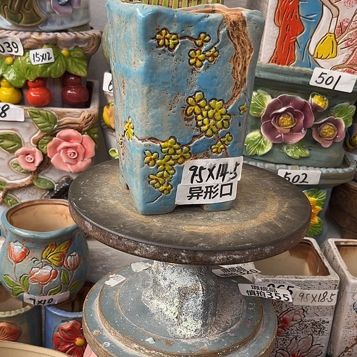 粗陶材质多肉花盆