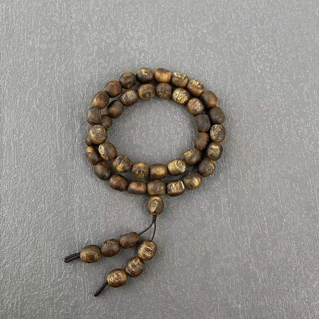 沉香【善玺1号首发】缘起墨舍随形双圈沉香手串多样性发货一条（27）