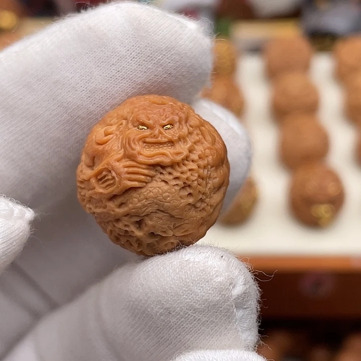 猴头核桃吊坠满工天修罗