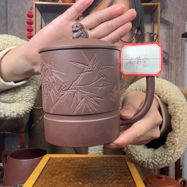 茶杯紫砂原矿紫砂杯