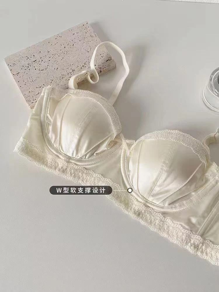 小胸姐妹请看这！！！小熊聚拢蕾丝性感法式女士纯欲薄款小胸火辣