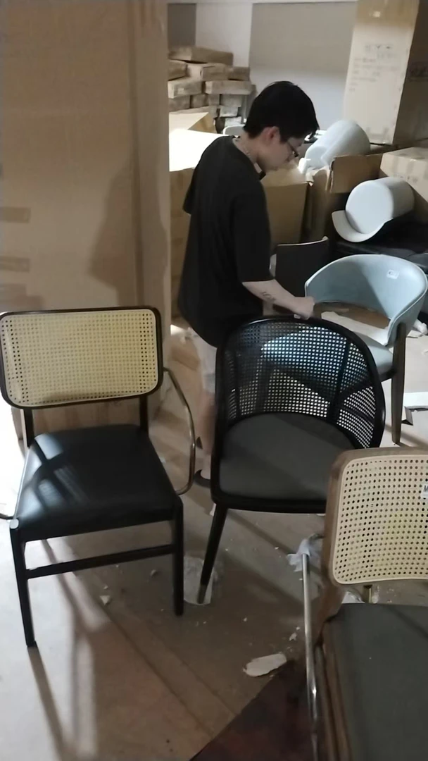 M376#（款式颜色混发）餐椅休闲椅库存尾货 （三楼阁楼）