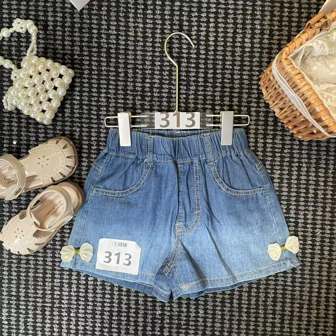 【52】-女童学院风套装夏季2025新款儿童服装卡通两件套313