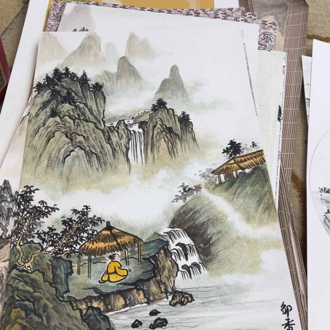 国画邹香卡纸作品艺