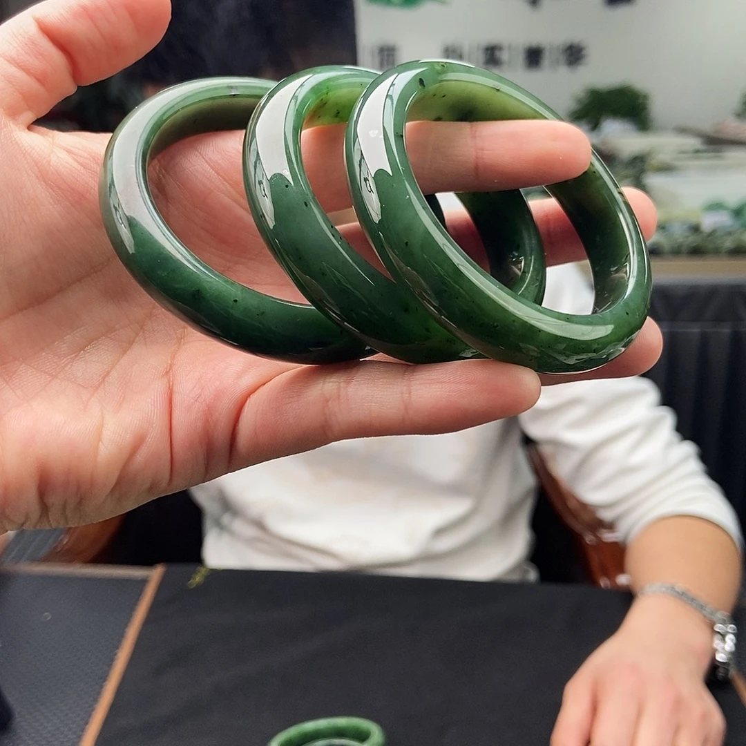 和田玉未镶嵌手镯51-63颜色多样性发拍一发一