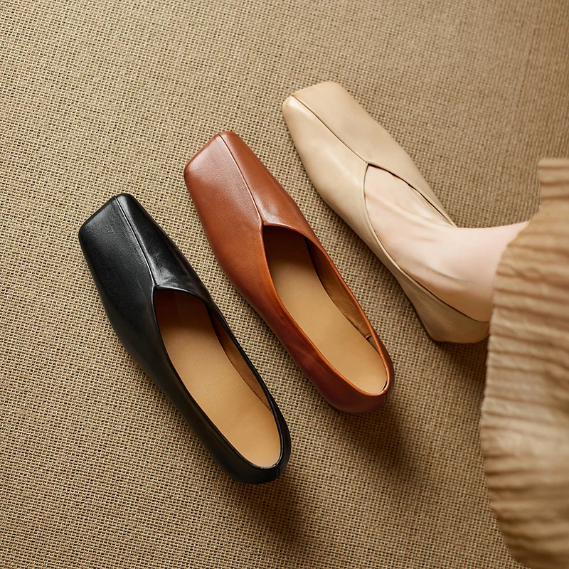 跟高2cm/34-40/百搭气质法式复古粗跟日常通勤休闲时尚洋气单鞋女