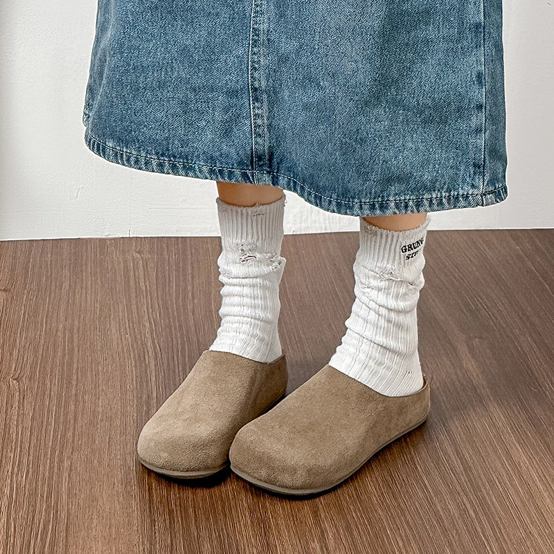 防水2025年新款风居家防滑复古春秋包头拖春秋厚底勃肯鞋女博肯鞋