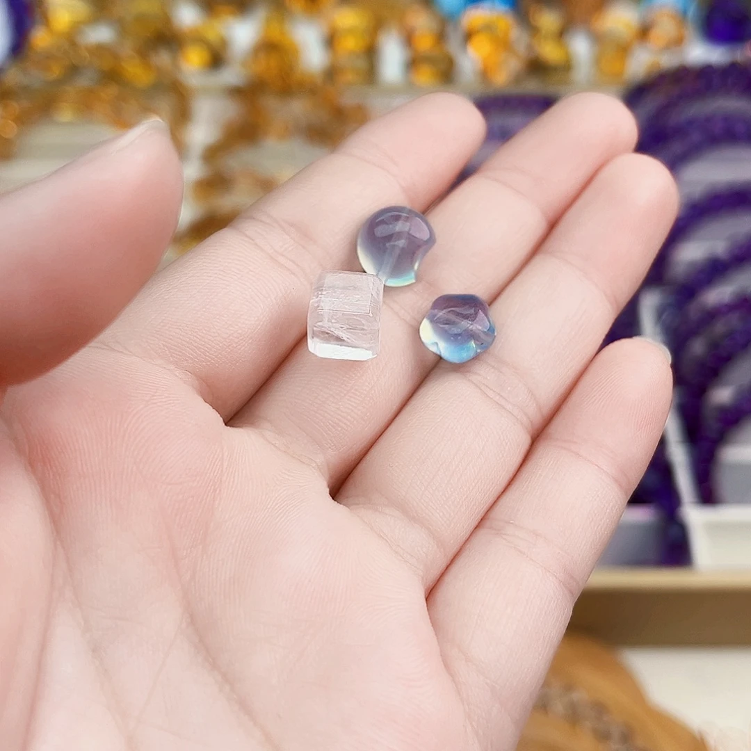 金***金水晶珠宝半成品未镶嵌裸石定制