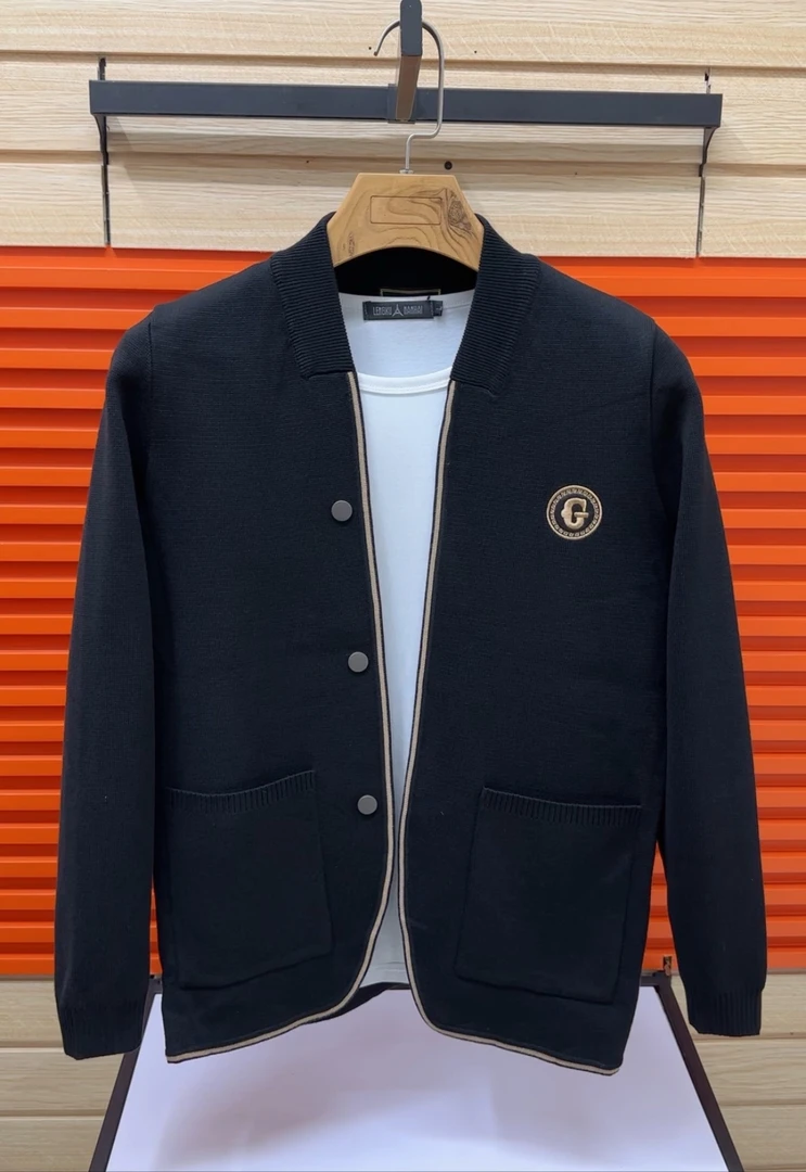 静2315 春季男士时尚休闲针织开衫