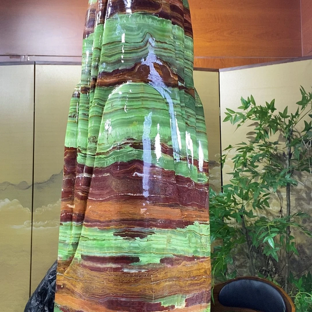 石材山水画作品摆件