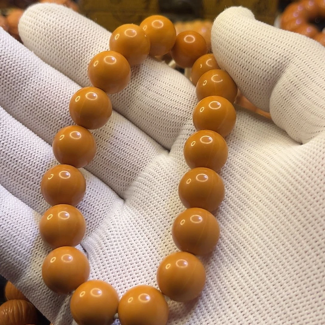 猴头核桃手串正圆光珠