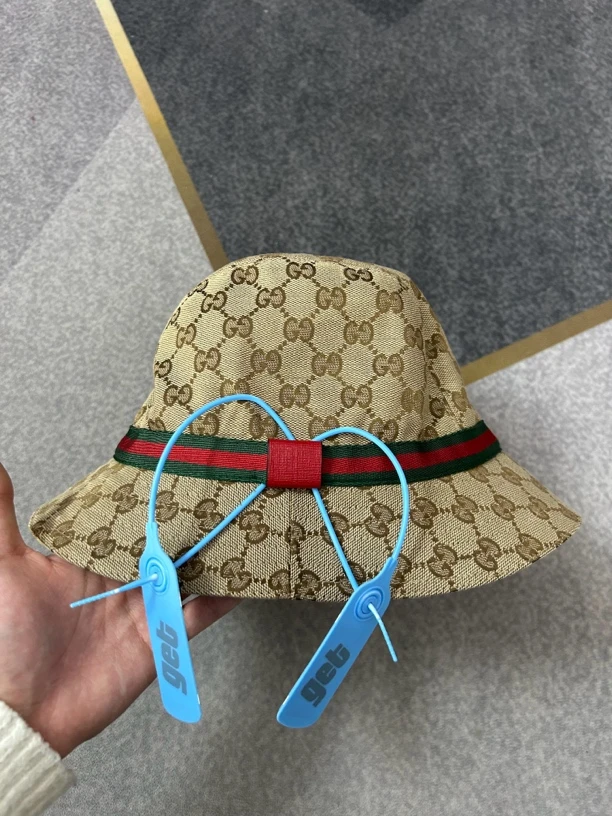 95新 GUCCI/古驰 古驰gucci老花渔夫帽95新