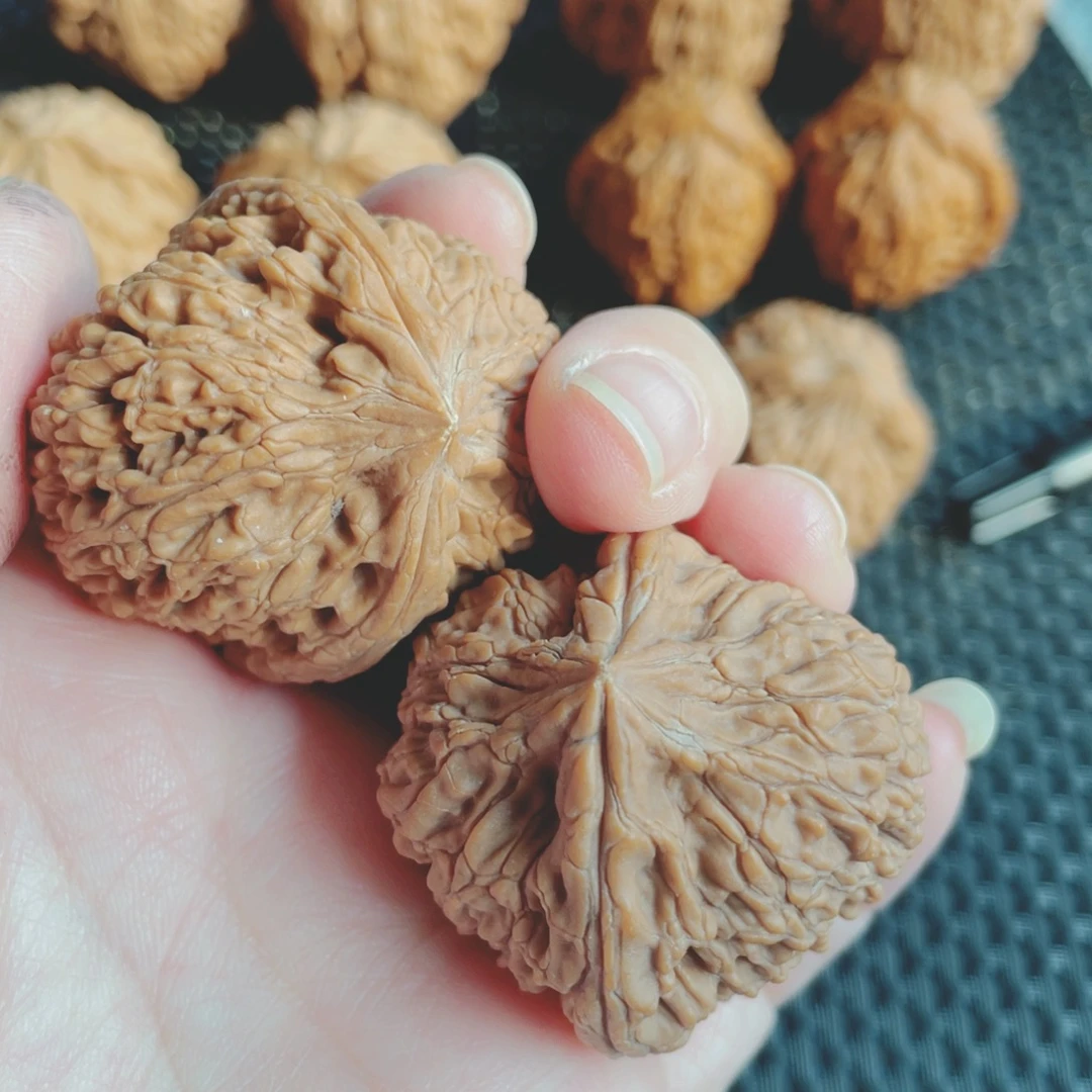 清***茶文玩核桃吊坠蒜头